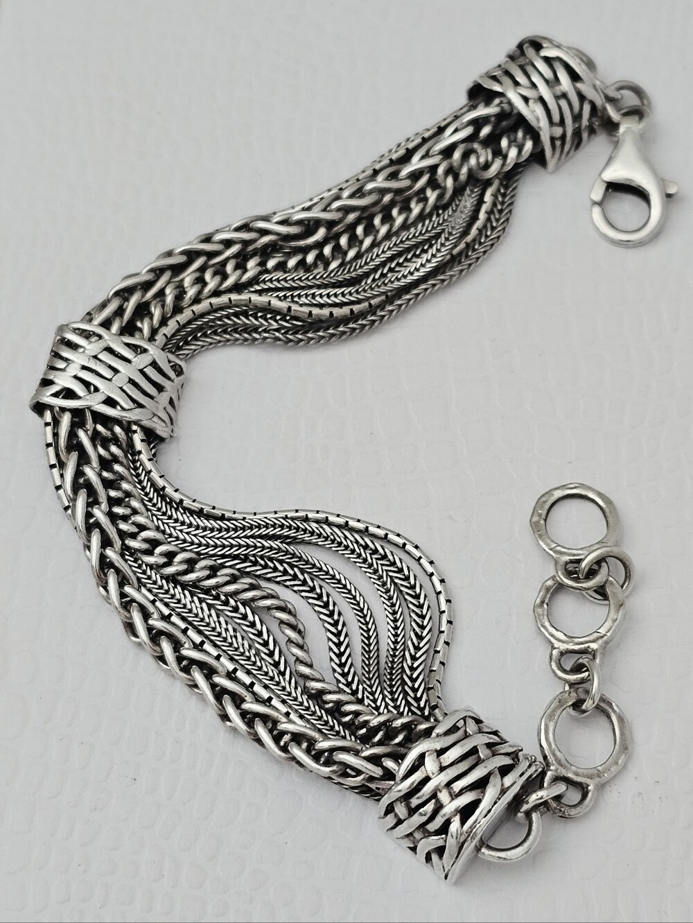 Silpada Sterling Silver Iconic Talk of the Town Multi Chain Bracelet *READ*